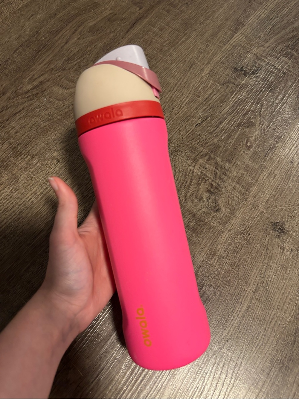 Owala Pink Spill-Proof Water Bottle with Flip Lid